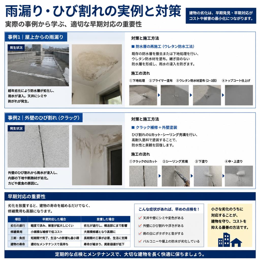 5. 雨漏り・ひび割れ事例と対策