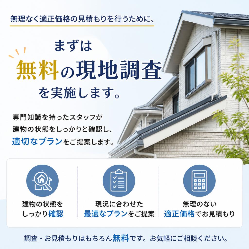 専門家による無料現地調査