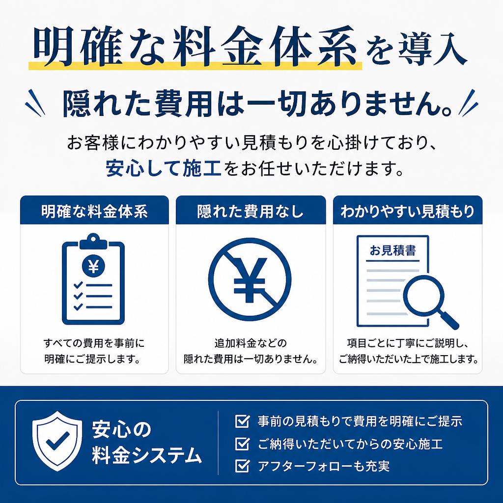 安心の料金体系