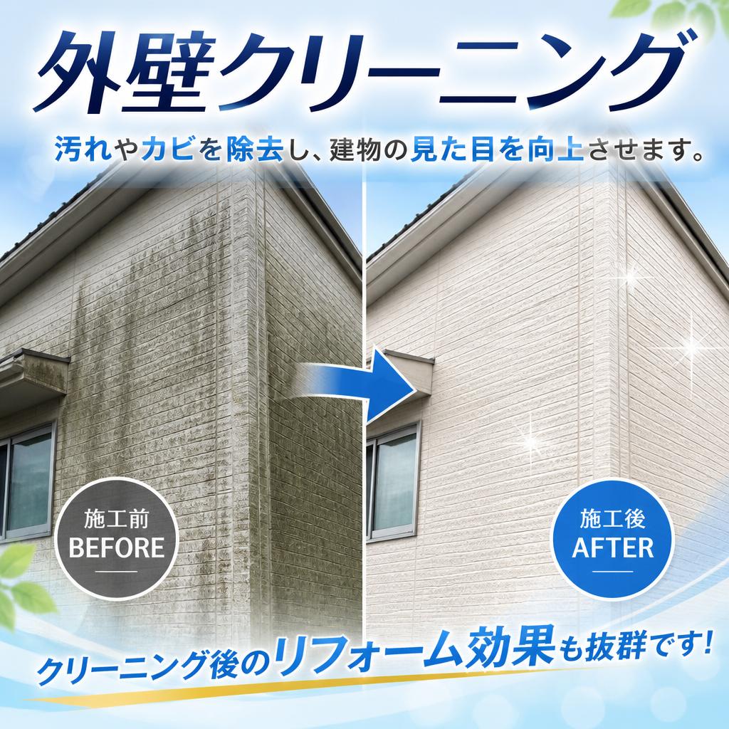 外壁クリーニングで美しさを回復