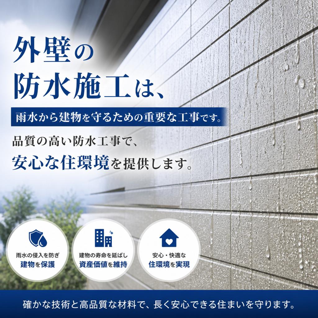 防水施工で長持ちする外壁