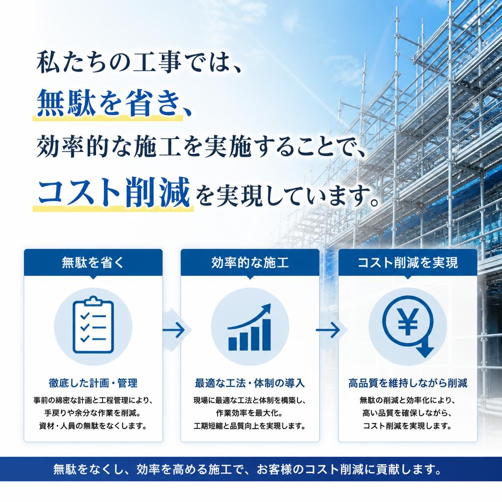 コスト削減の秘訣