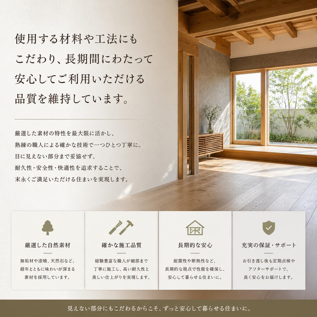 施工品質へのこだわり