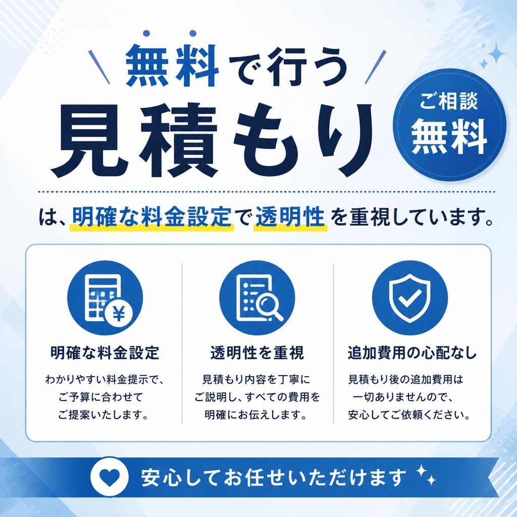 見積もりの透明性