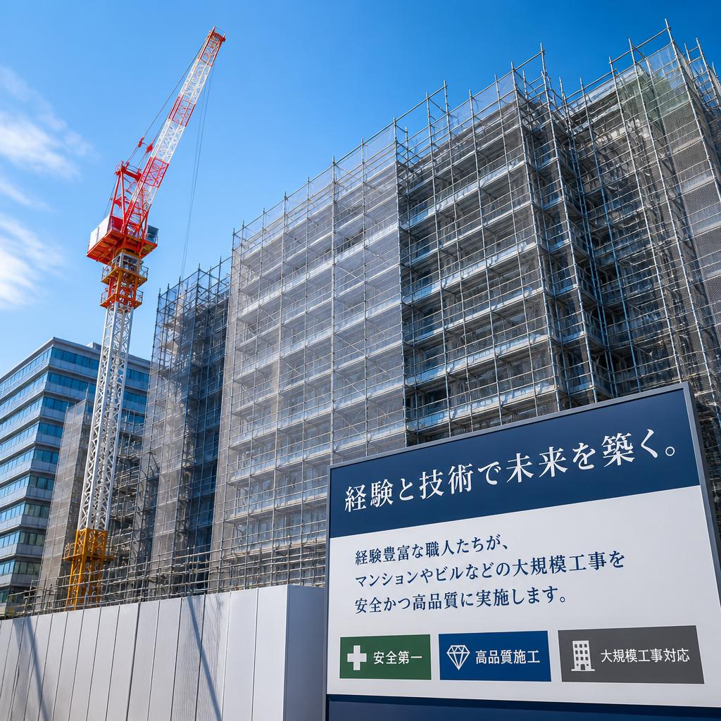大規模工事のプロフェッショナル
