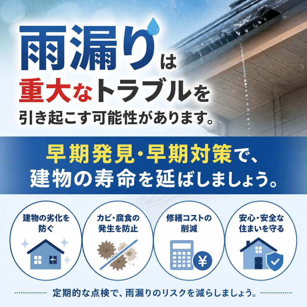 雨漏り修理の重要性