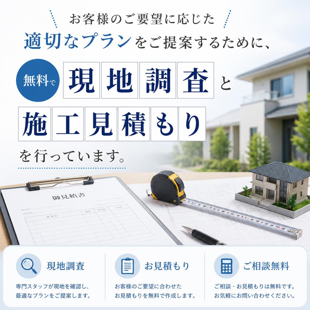 5. 無料施工見積もりのご案内