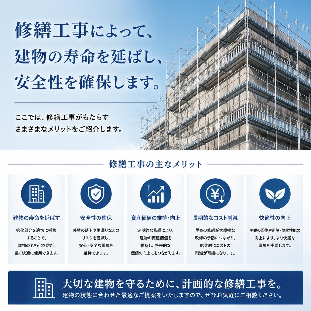 修繕工事のメリット