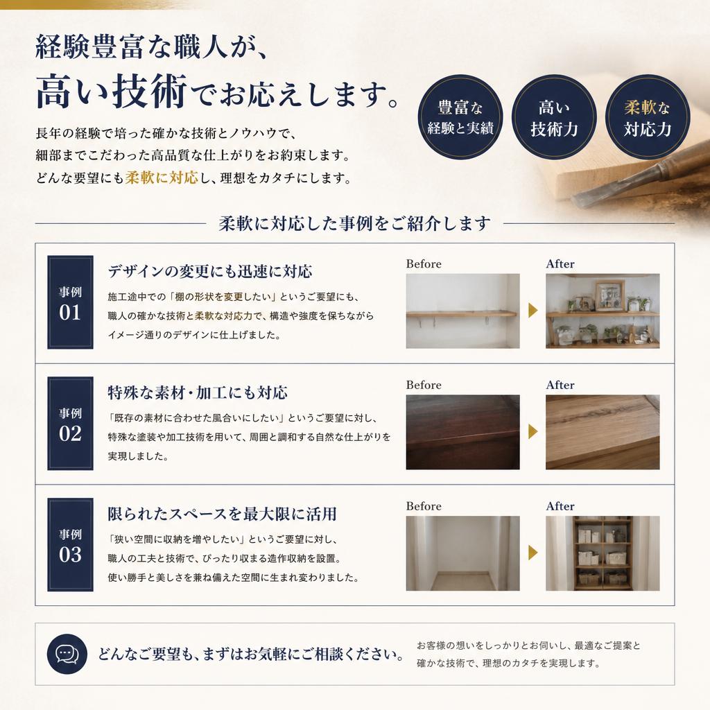 豊富な経験と技術