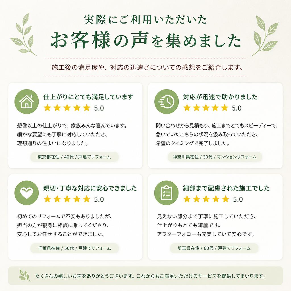 お客様の声