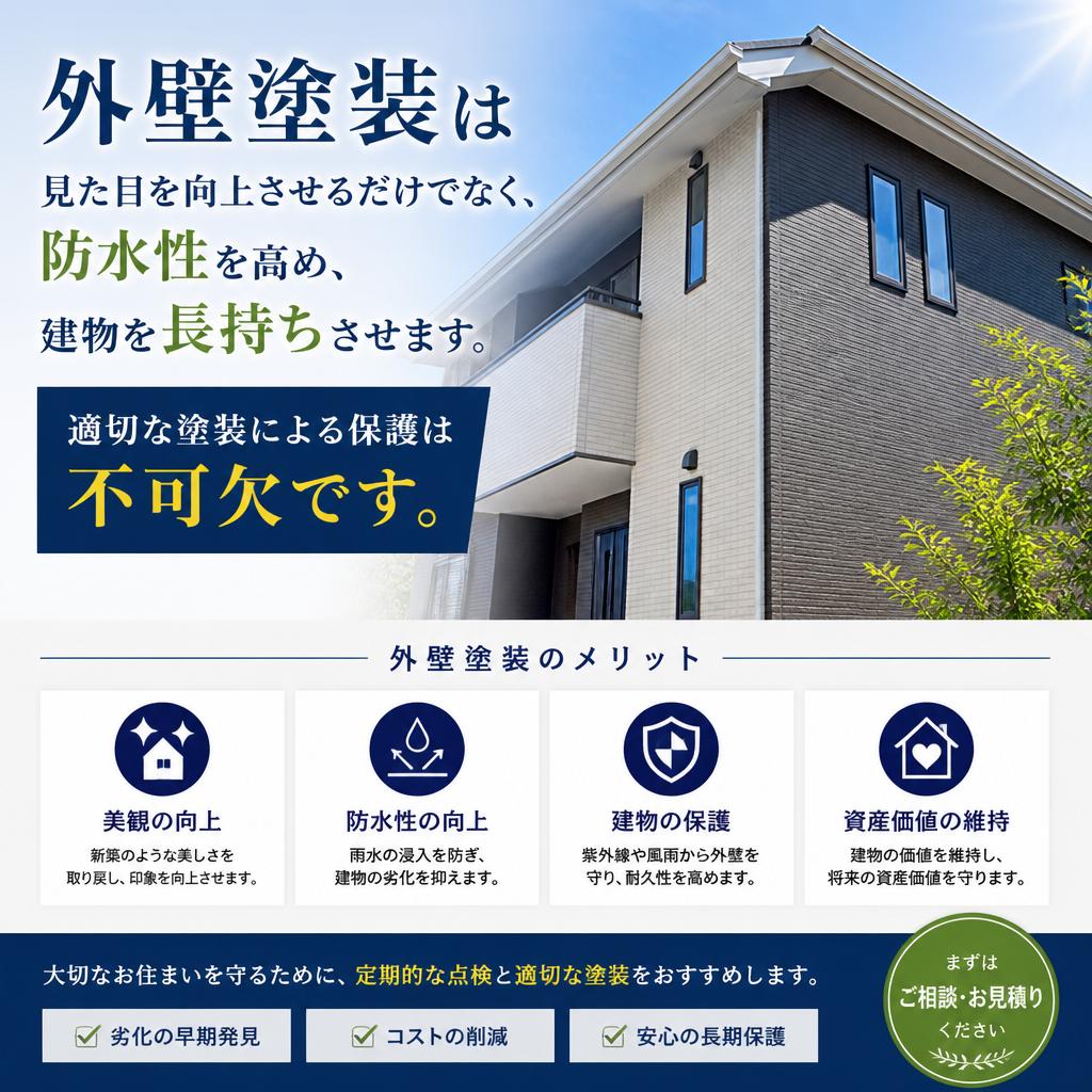 外壁塗装のメリット