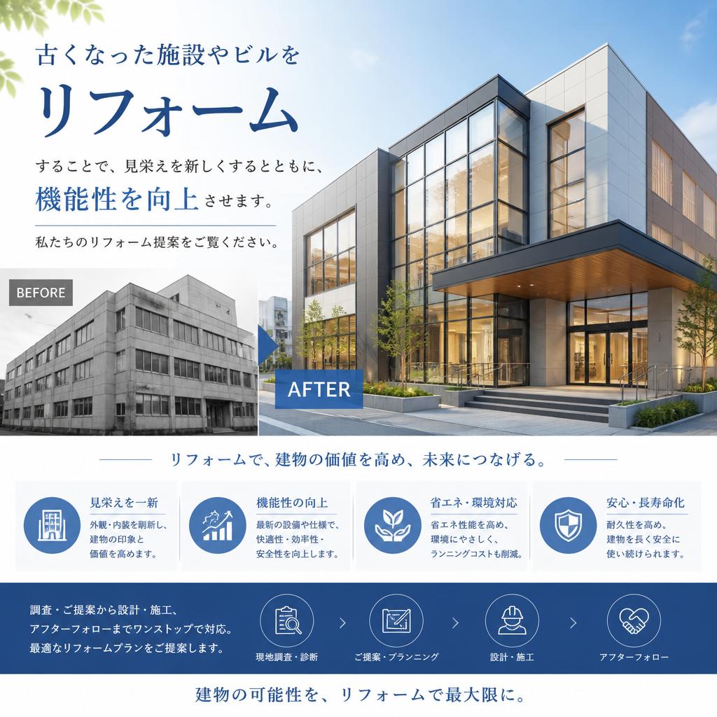リフォームで魅力を引き出す