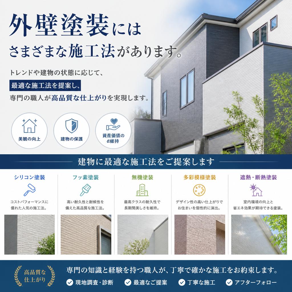 多彩な施工法