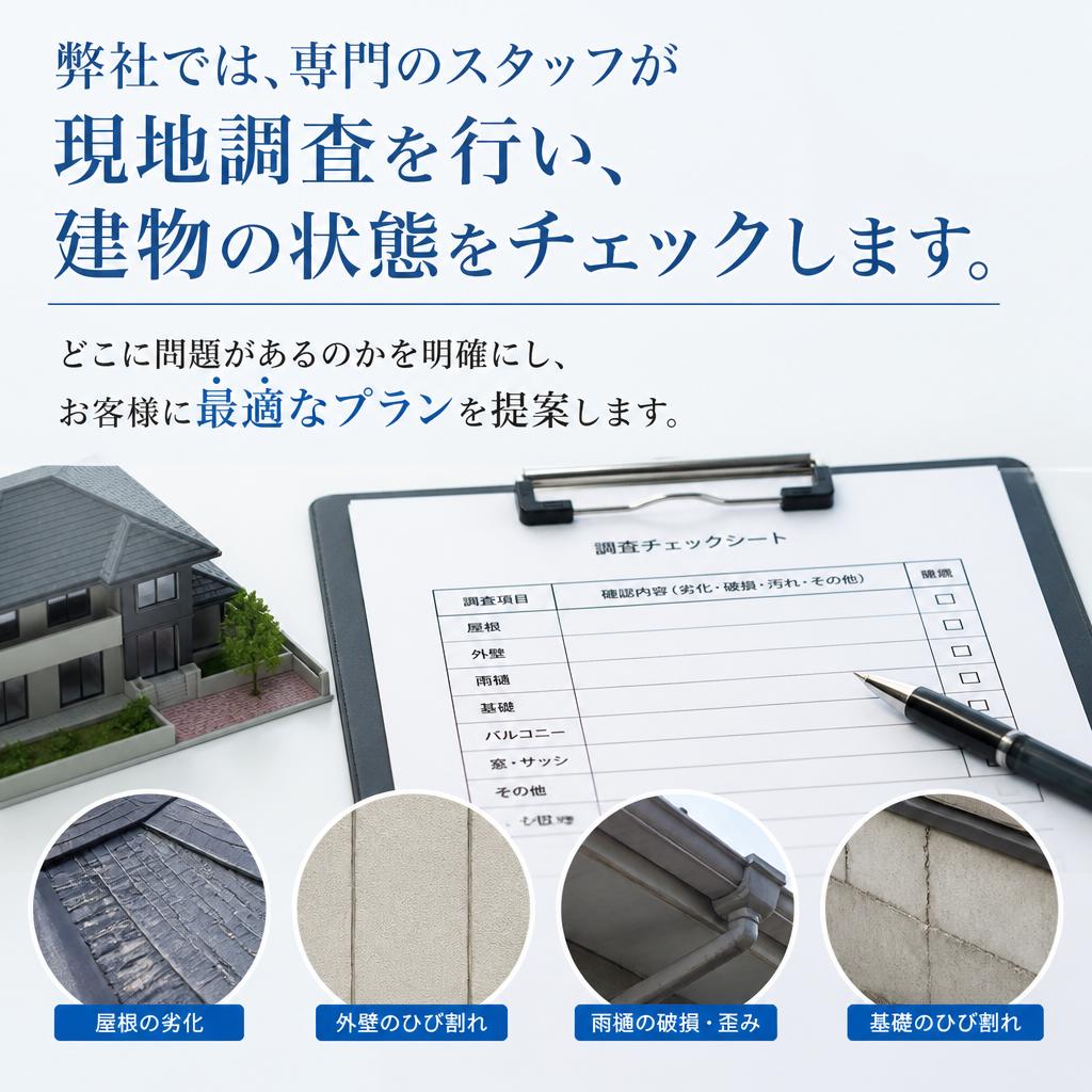株式会社日本建設の雨漏り調査について