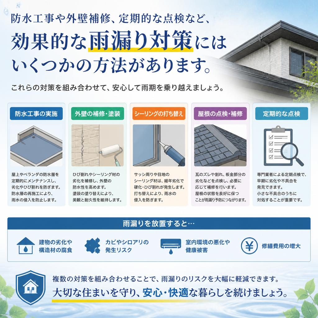 効果的な雨漏り対策の方法