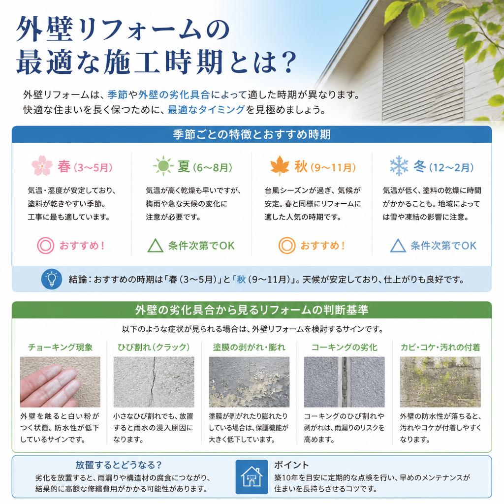 施工タイミングの見極め