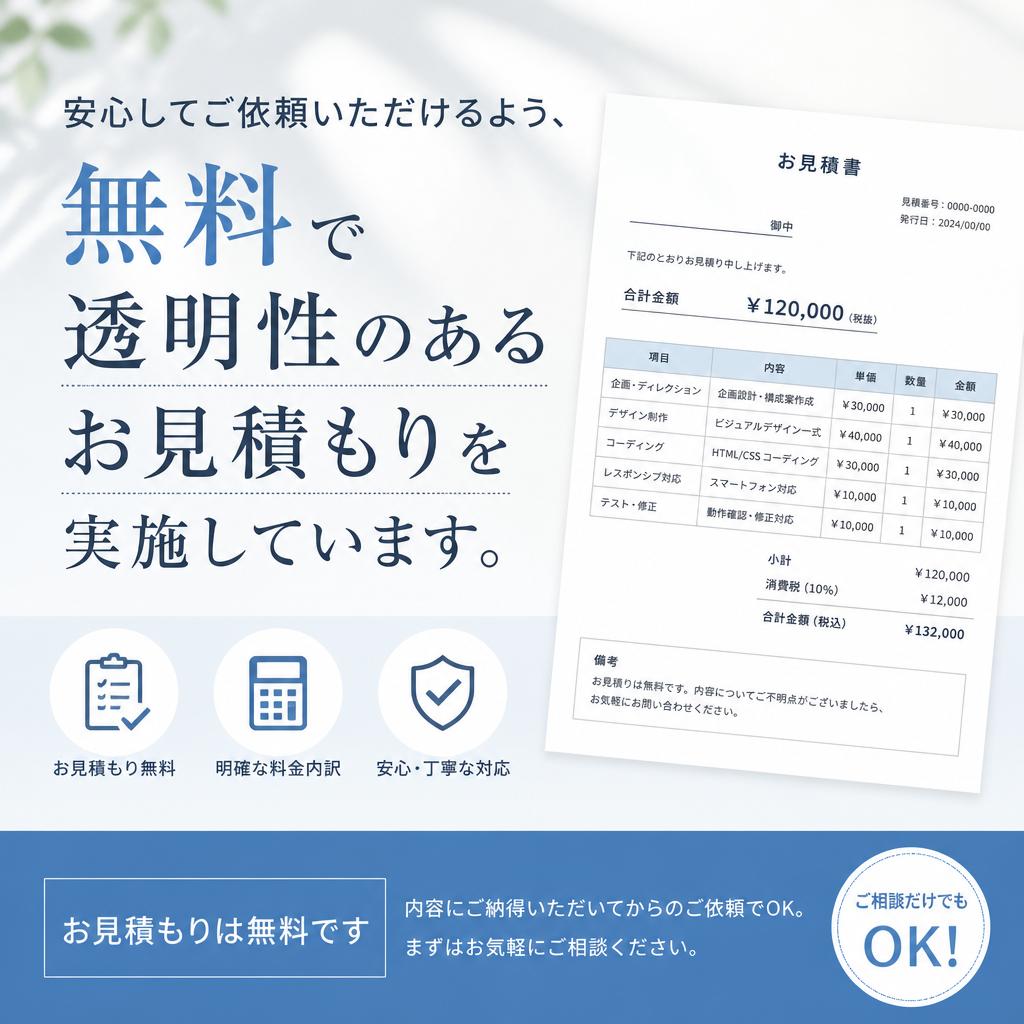 5. 透明性のあるお見積もり