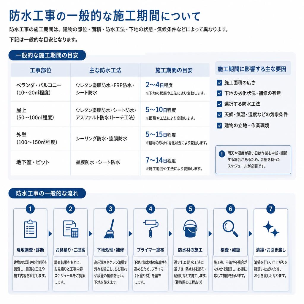 4. 施工期間はどのくらい？