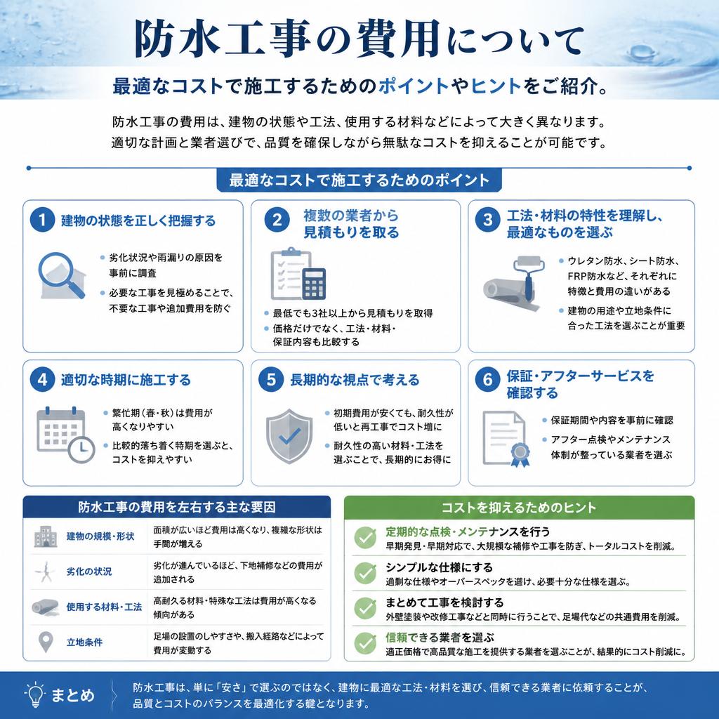 5. 施工費用を抑えるためのポイント