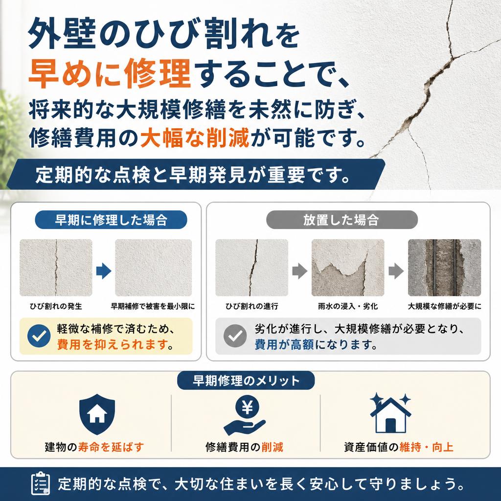 早めの修理が鍵！