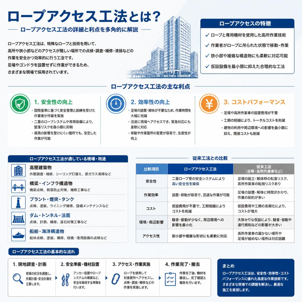 ロープアクセス工法とは？