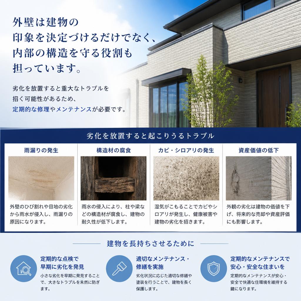 外壁修理の重要性