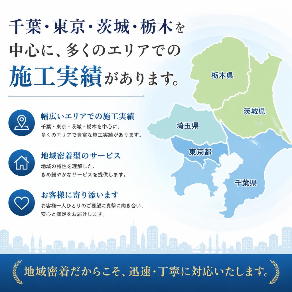 対応エリアのご紹介