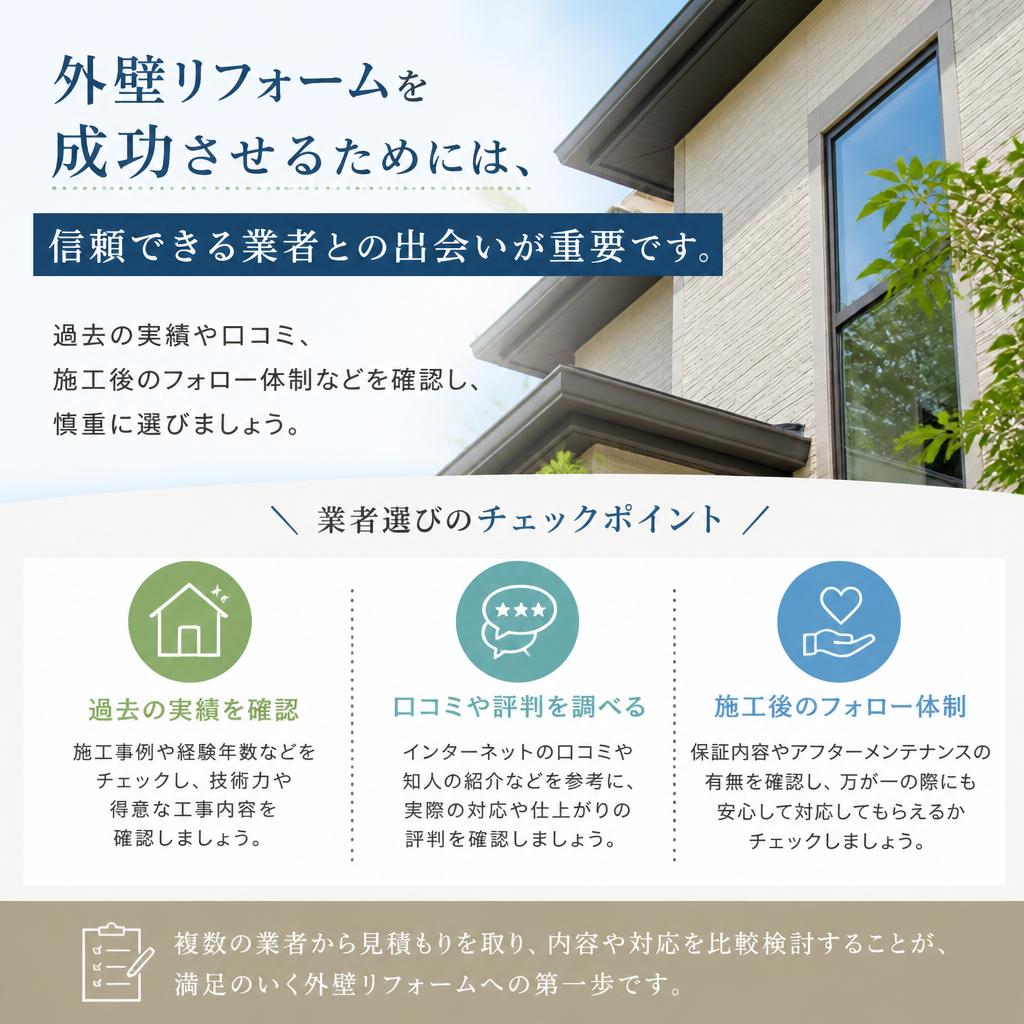 信頼できる業者の選び方
