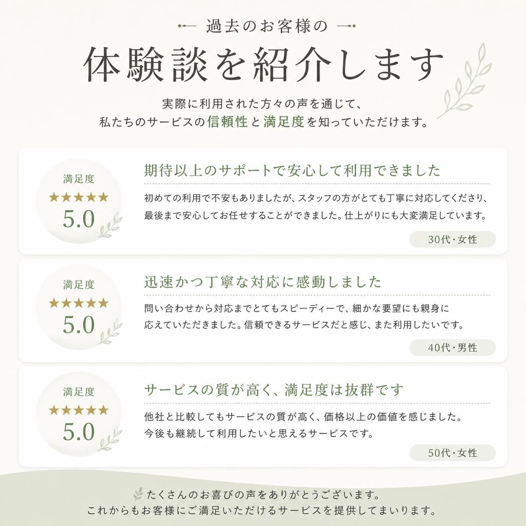お客様の声