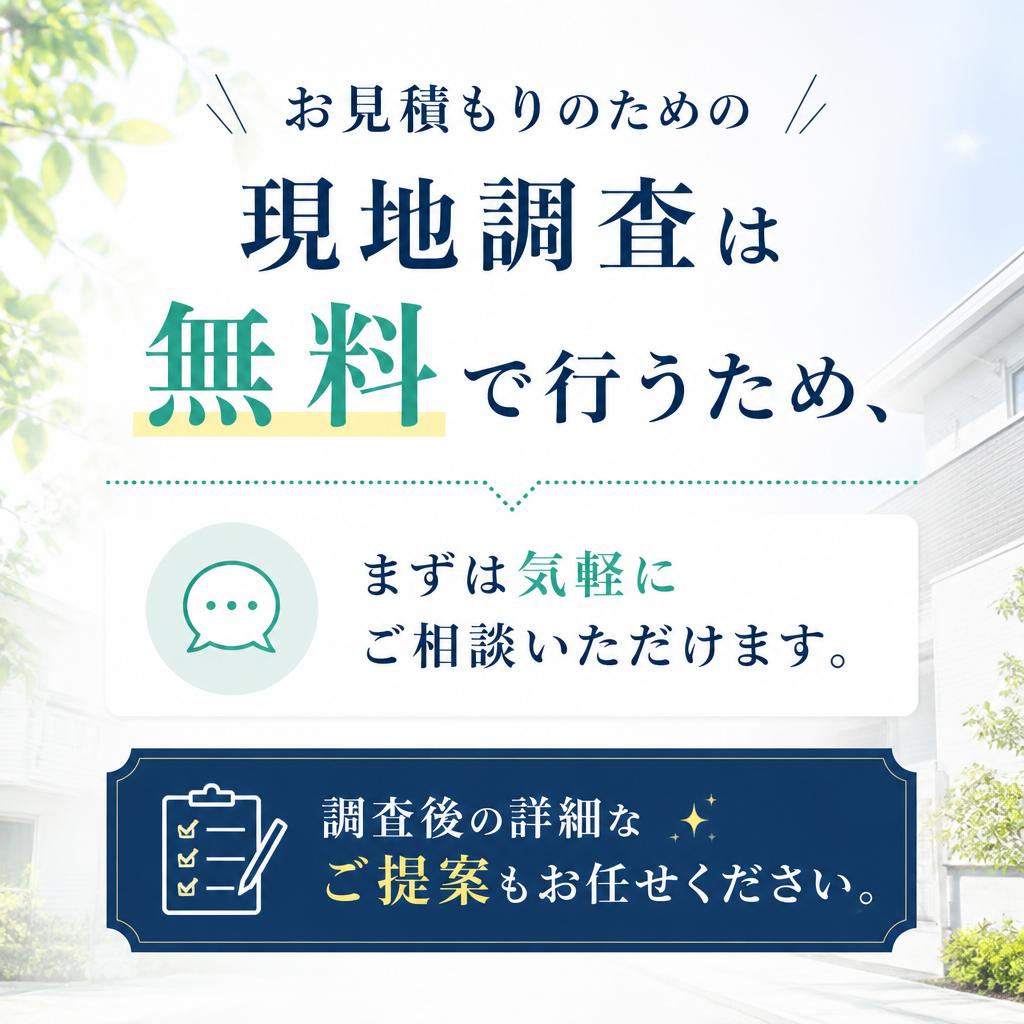 無料の現地調査