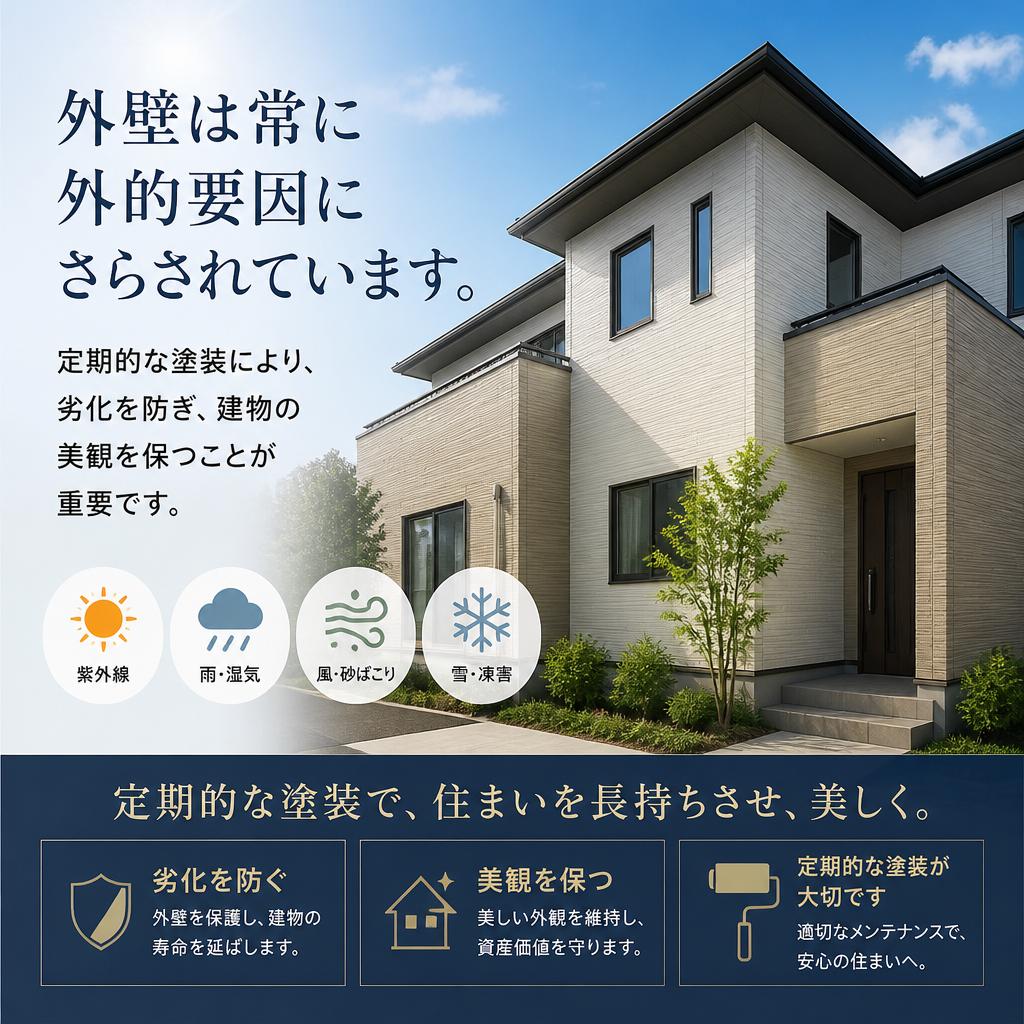 外壁塗装とその必要性