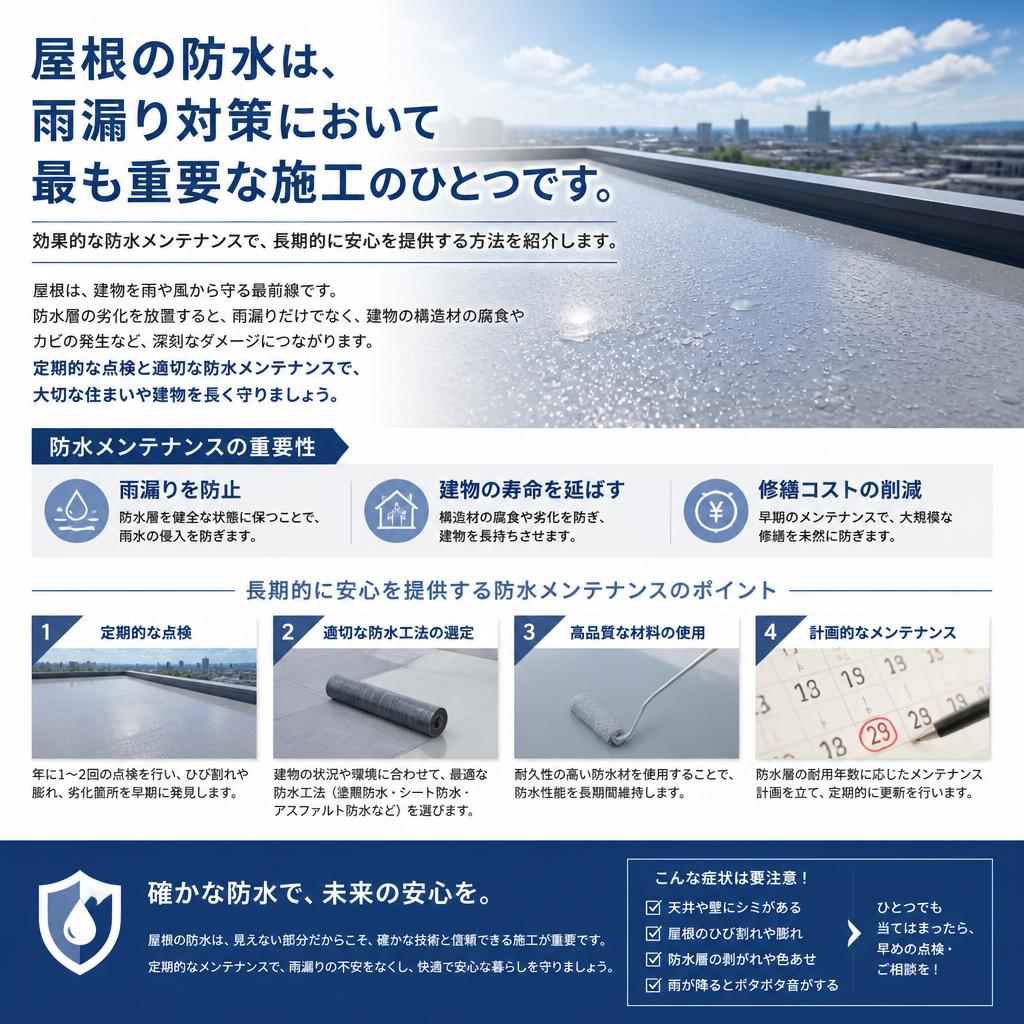 屋根の防水がもたらす効果