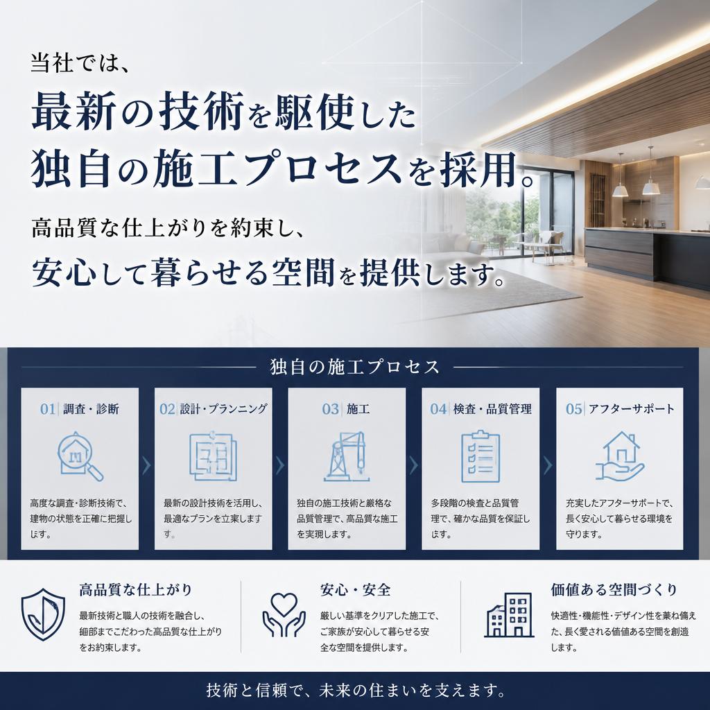 独自の施工プロセス