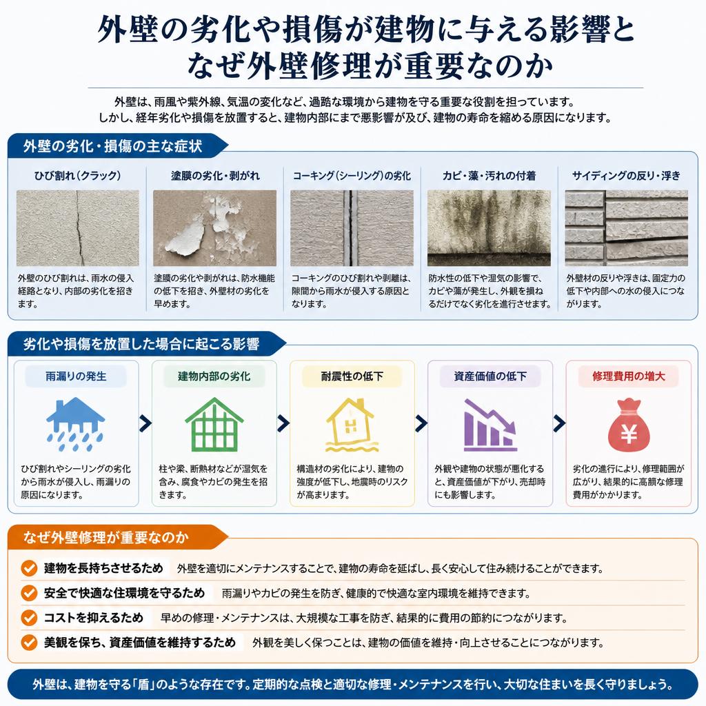 外壁修理の必要性