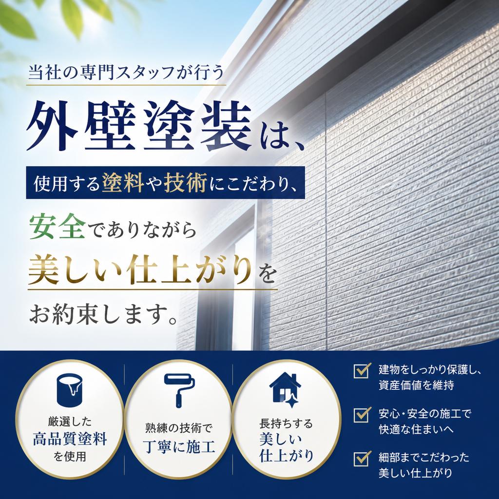 専門業者による高品質な塗装
