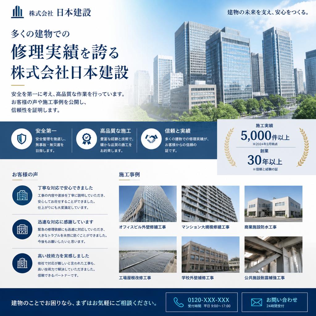 2. 弊社の豊富な施工実績
