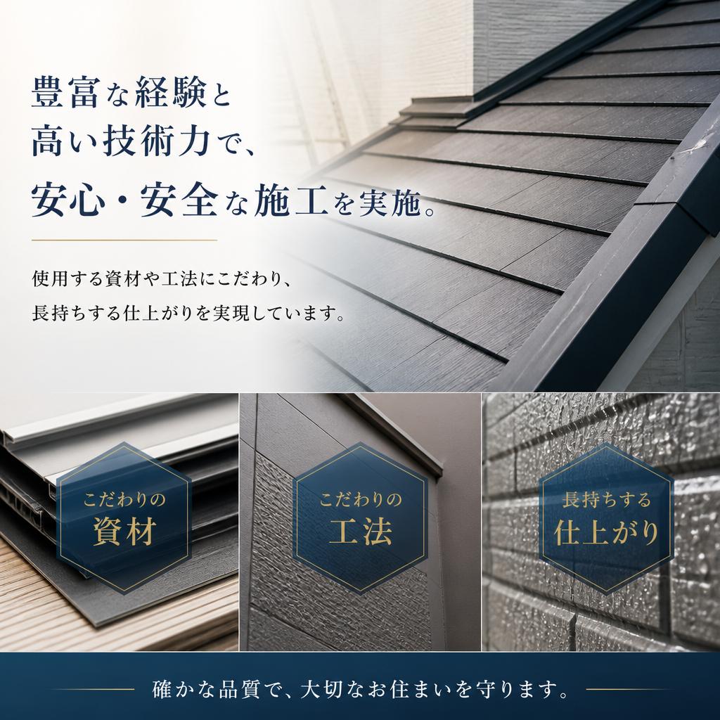 高品質な工事へのこだわり