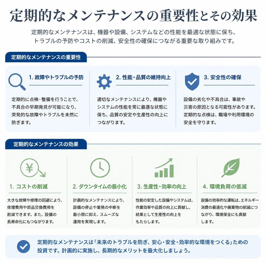 メンテナンスが必要な理由