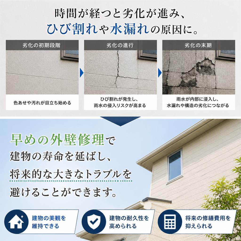 外壁修理がなぜ必要なのか？