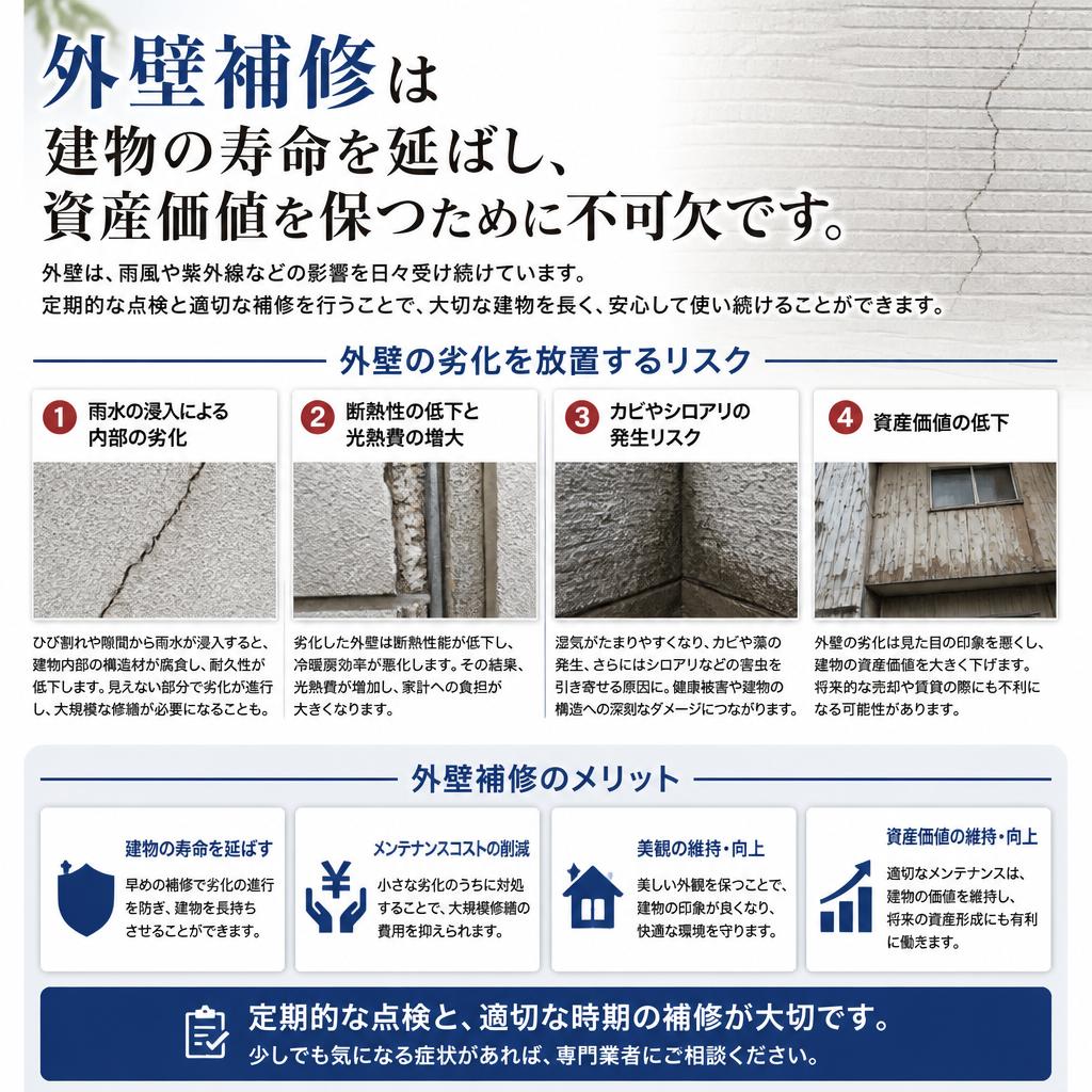 2. ビル・マンション外壁修理の必要性
