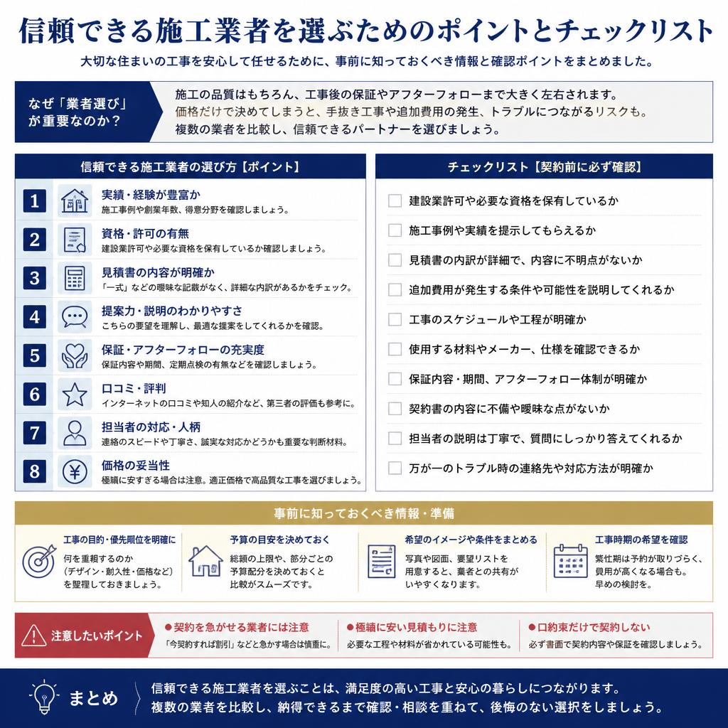 4. 施工業者選びのポイント