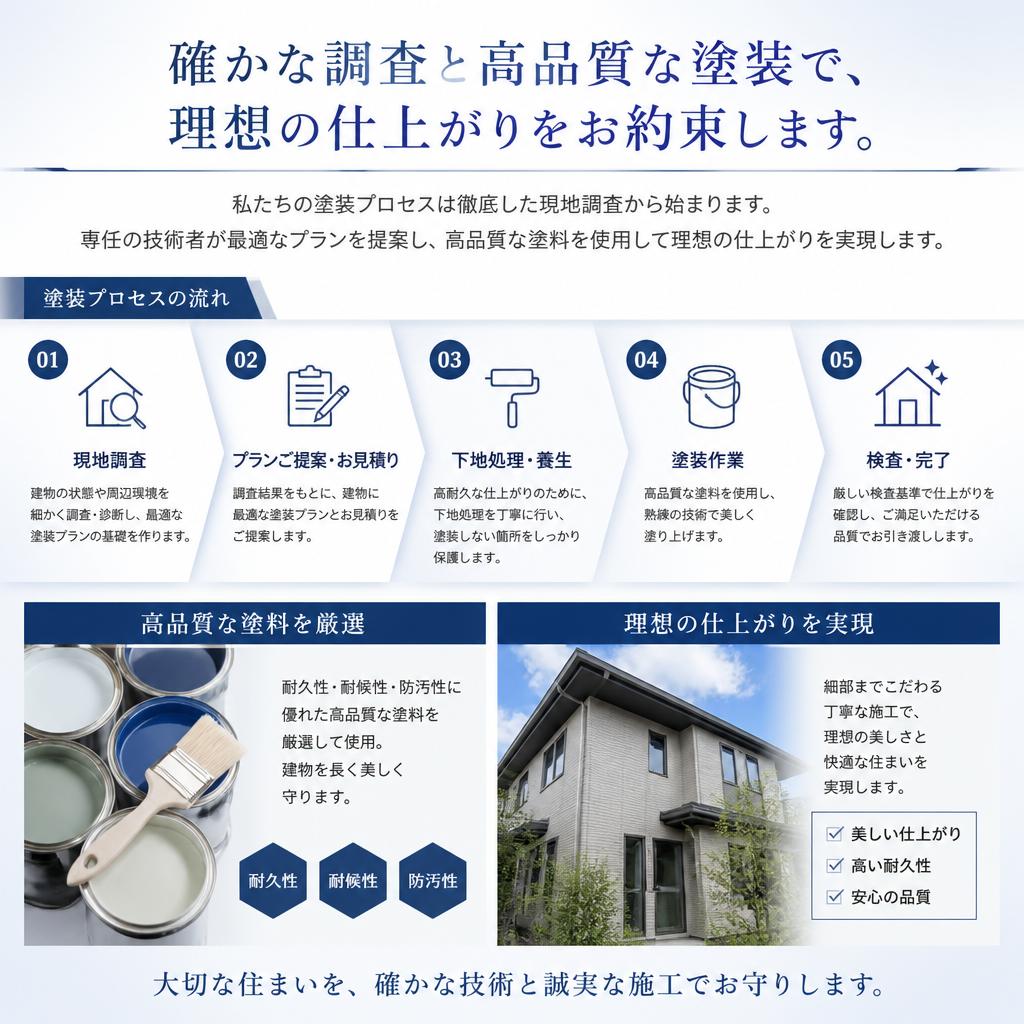 2. 高品質な塗装プロセス