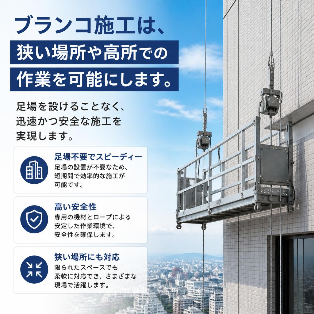 ブランコ施工のメリット