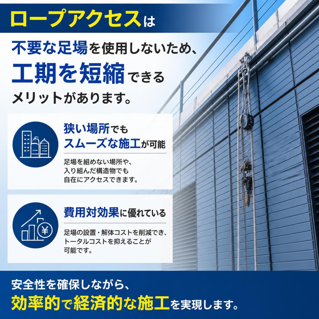 なぜロープアクセスが選ばれるのか