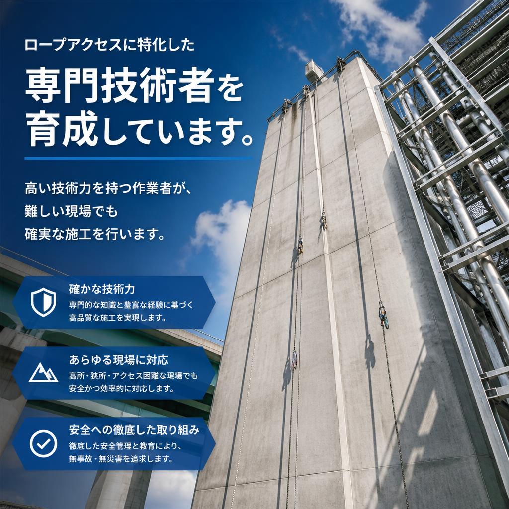 狭所作業に特化した技術者の育成