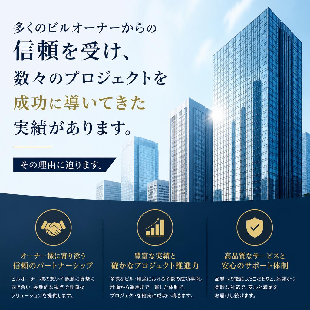 選ばれる理由 - 実績と信頼