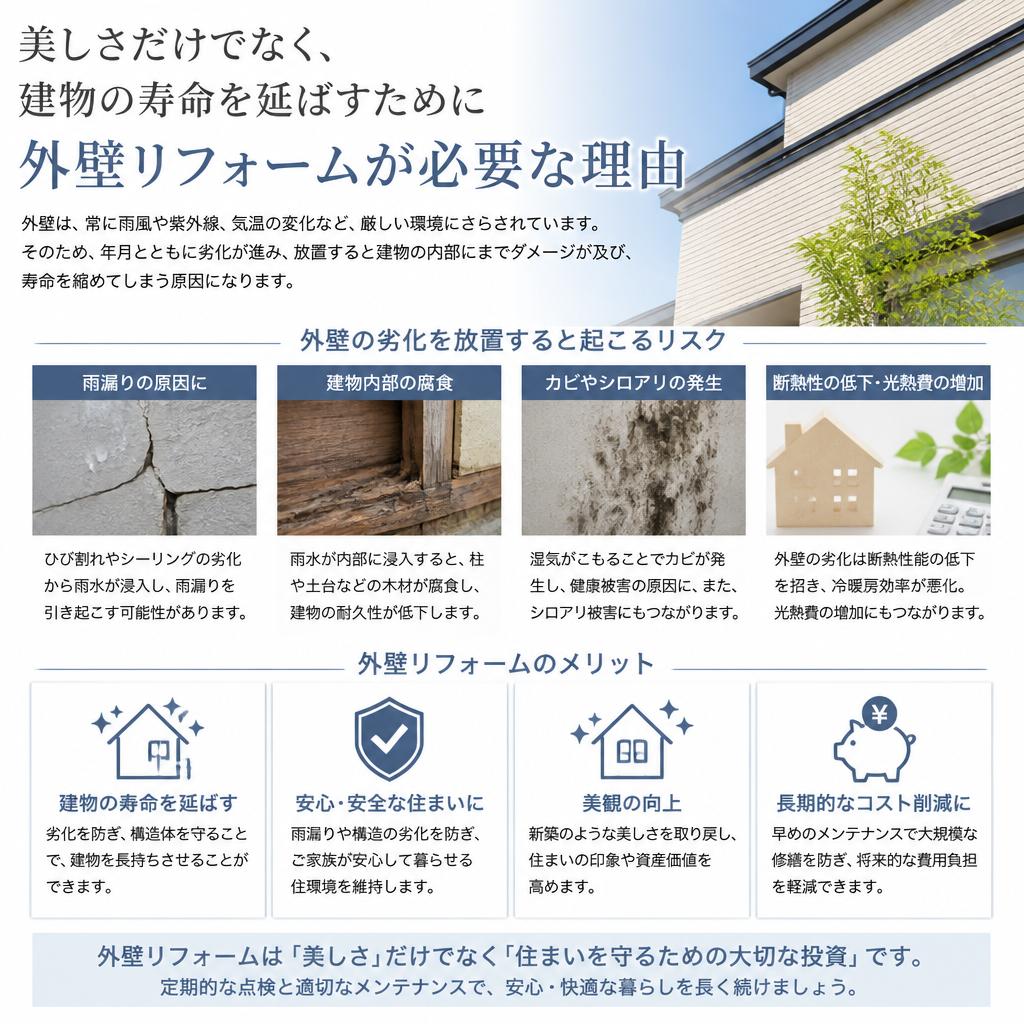 2. 外壁リフォームの重要性