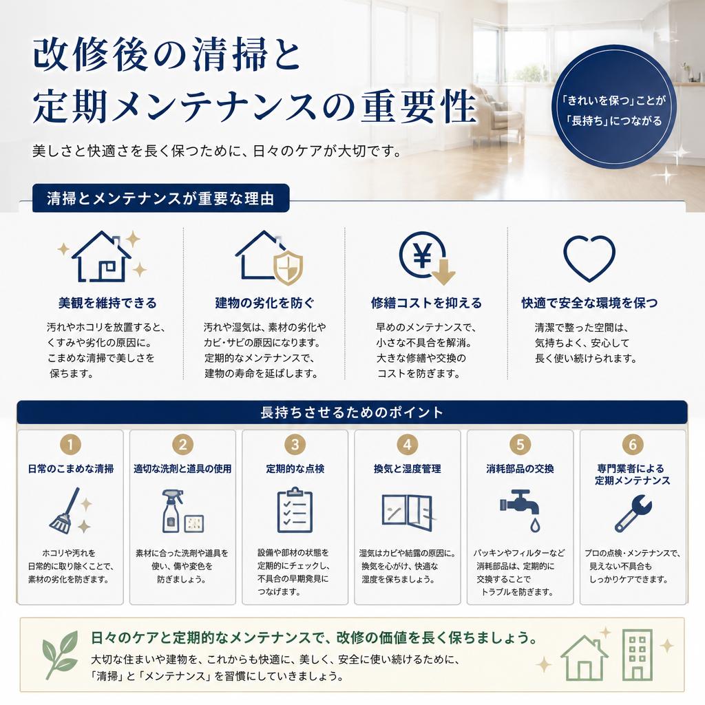 5. 清掃とメンテナンスの重要性