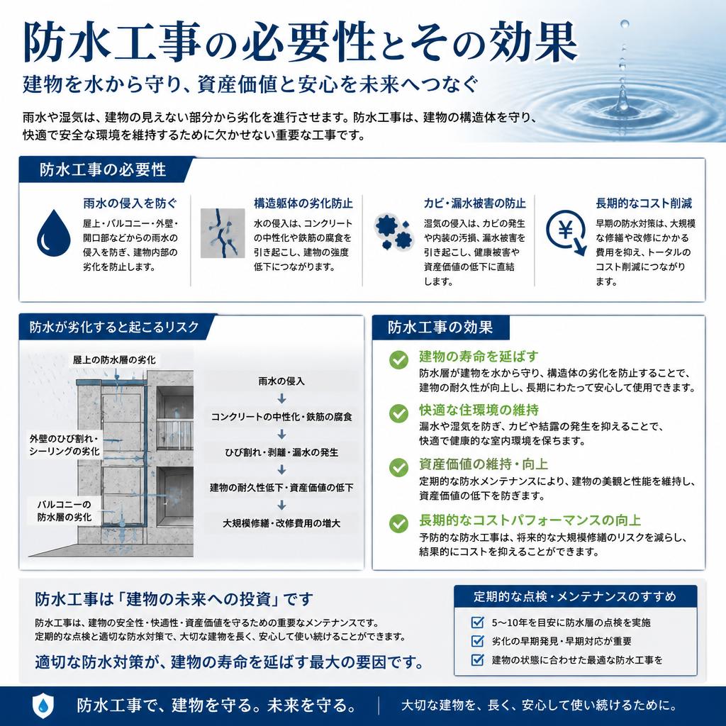 防水工事の重要性