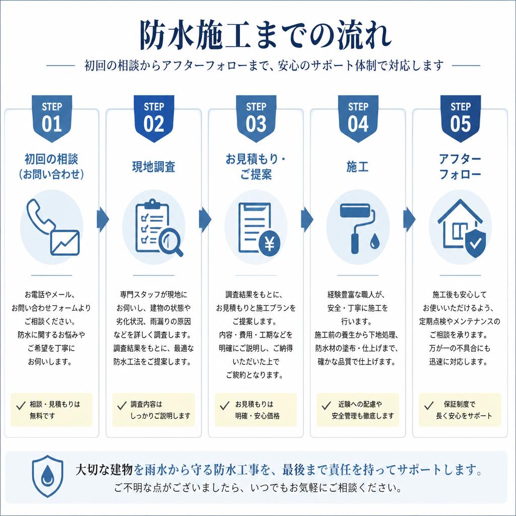 施工しっかりの流れ